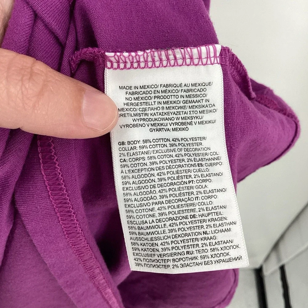 Men's The North‎ Face Short Sleeved Tee Purple Small